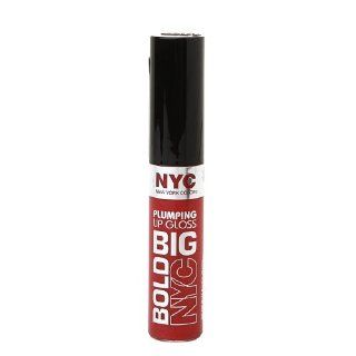 New York Color Big Bold Plumping Lip Gloss, #471 Supersized Red   0.39 Oz, Pack of 3  Beauty