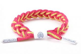 Rastaclat Viper Neon Pink Yellow Shoelace Bracelet: Clothing