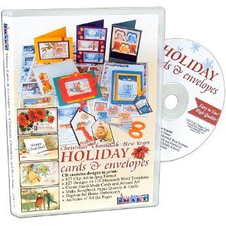 ScrapSMART   Vintage Christmas, Chanukah, and New Years Holiday Cards & Envelopes Software   477 Designs in Microsoft Word Templates and 477 Clip Art Designs in Jpeg Format (CDVC20): Software
