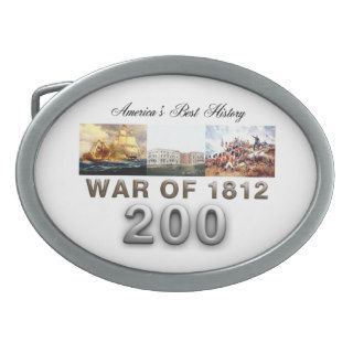 ABH War of 1812 Oval Belt Buckle