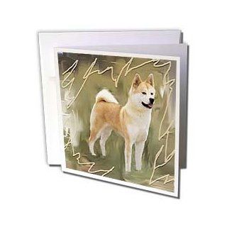 gc_4173_1 Dogs Akita   Akita   Greeting Cards 6 Greeting Cards with envelopes : Blank Greeting Cards : Office Products