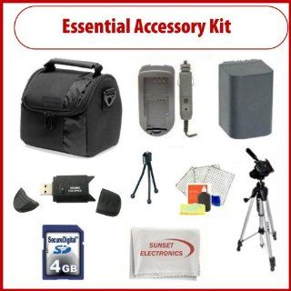 Essential Accessory Kit For Canon PowerShot SX40 HS Digital Camera, Includes   Extra Battery, External Travel Charger, Carrying Case, 4GB SDHC Memory Card and more: Flash Memory Camcorders : Camera & Photo