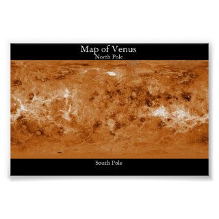 Map of Venus Print