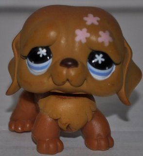 St. Bernard #481 (Blue Eyes, Pink flowers on head) Littlest Pet Shop (Retired) Collector Toy   LPS Collectible Replacement Single Figure   Loose (OOP Out of Package & Print): Everything Else