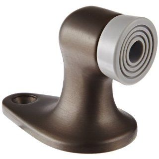 Rockwood 482.10B Bronze Door Stop, #12 x 1 1/4" FH WS Fastener with Plastic Anchor, 1 1/2" Base Width x 2 1/2" Base Length, 2 1/8" Height, Satin Oxidized Oil Rubbed Finish: Industrial & Scientific
