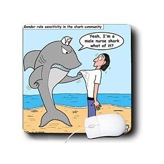mp_2774_1 Rich Diesslins Funny General   Editorial Cartoons   Male Nurse Shark   Mouse Pads: Computers & Accessories