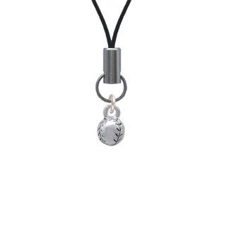 Mini Silver Baseball/Softball Cell Phone Charm [Wireless Phone Accessory]: Cell Phones & Accessories