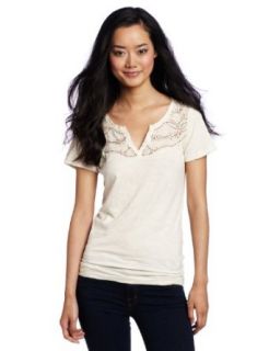 Lucky Brand Women's Perry Tee, Nigori, X Small at  Womens Clothing store: Fashion T Shirts