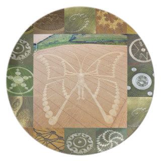 Human Butterfly Crop Circle Plate