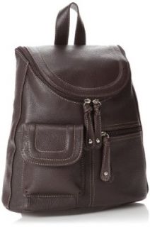 Tignanello Multi Pocket Backpack,Brown,one size: Shoes