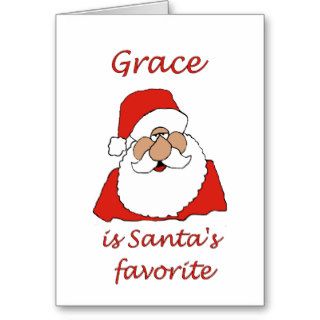 grace Christmas Greeting Card