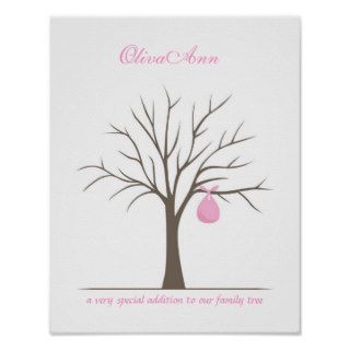 Baby Fingerprint Tree   Pink