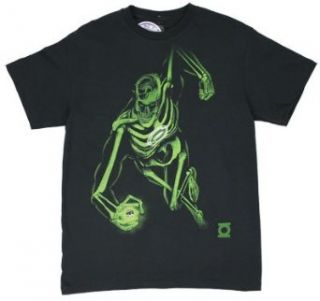 Green Lantern X ray   DC Comics T shirt: Adult Small   Black: Clothing