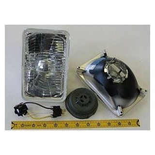 Hella 165mm Rectangular E Code Conversion Headlight Kit with Standard 60/55W H4 Bulbs: Automotive