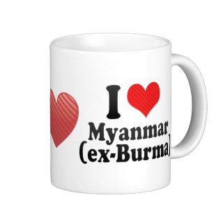I Love Myanmar+(ex Burma) Mugs