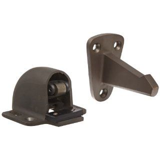 Rockwood 494.10B Bronze Wall Mount Automatic Door Holder with Stop, Satin Oxidized Oil Rubbed Finish, 3 3/4" Wall to Door Projection, Includes Fasteners for Use with Solid Wood Doors and Drywall/Plaster Walls: Industrial Hardware: Industrial & Sci