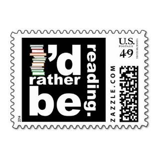 I'd rather be reading stamp