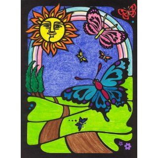 Butterfly Stained Glass Coloring Book (Dover Nature Stained Glass Coloring Book): Ed Sibbett Jr.: 9780486248202: Books