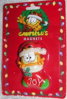 1996 Garfield the Cat in Christmas Stocking 3" Magnet  