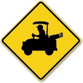 Golf Cart Symbol Sign, 36" x 36"