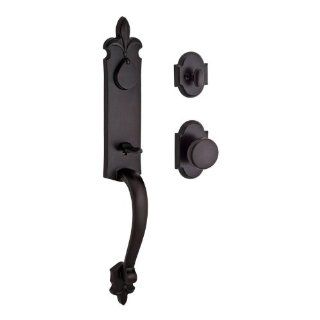 Baldwin FD.COT.481 Dark Bronze Cottonwood Dummy Handleset with Knob   Door Handles  