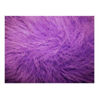 Lilac Purple Fur Print