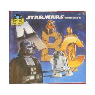 STAR WARS Adventures in A B C #481 (24 pg Read Along Book and 33 1/3rpm Record) Lucas Film Ltd. Books