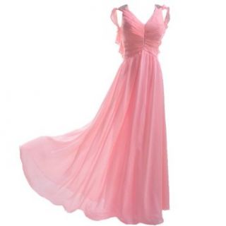 CloudShop Girls V Neck Fold Neat Sweet Elegant Dress at  Womens Clothing store