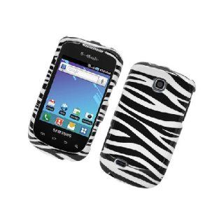 Samsung Dart T499 SGH T499 Black White Zebra Stripe Glossy Cover Case: Cell Phones & Accessories
