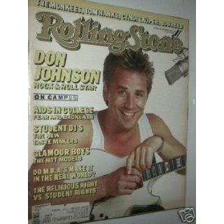 DON JOHNSON issue of ROLLING STONE MAGAZINE # 483   SEPTEMBER 25TH, 1986 rolling stone Books