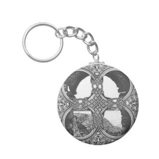 Celtic window arch tattoo key chains