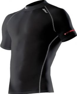 2XU Men's Short Sleeve Performance Compression Top (Black, Small): Sports & Outdoors