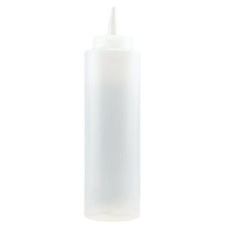 Plastic Clear Squeeze Bottle   12 oz: Kitchen & Dining