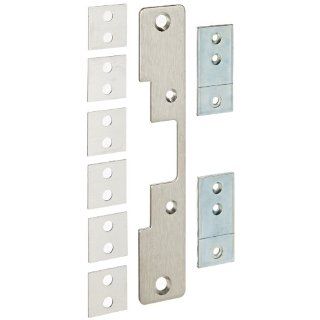 HES Stainless Steel 503 Faceplate for 5000 Series Electric Strikes for Cylindrical Locksets Includes Universal Mounting Tabs, Satin Stainless Steel Finish: Industrial & Scientific