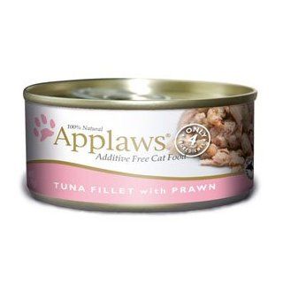 Applaws Tuna Fillet with Prawn Canned Cat Food 2.47 oz (24 in a case) : Pet Food : Pet Supplies