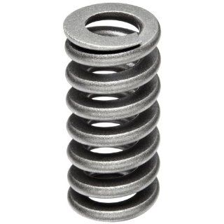 Heavy Duty Compression Spring, Chrome Silicon Steel Alloy, Inch, 0.5" OD, 0.084 x 0.097" Wire Size, 1.75" Free Length, 1.487" Compressed Length, 44.7lbs Load Capacity, 170lbs/in Spring Rate (Pack of 5)