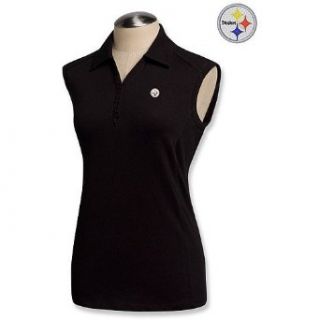Cutter & Buck Pittsburgh Steelers Women's Sleeveless Polo 3X Large : Sports Fan Polo Shirts : Sports & Outdoors