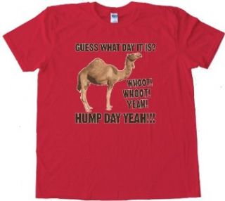 Guess What Day It Is Camel Hump Day   Tee Shirt Gildan Softstyle: Novelty T Shirts: Clothing
