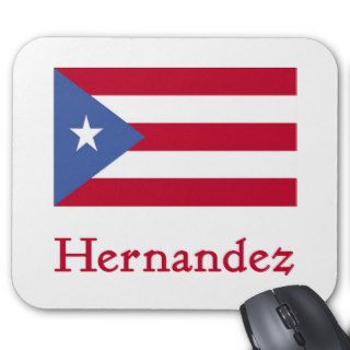 Hernandez Puerto Rican Flag Mouse Mat