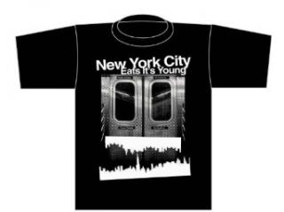 How To Make It In America New York City Eats It's Young T Shirt (Medium, Black): Movie And Tv Fan T Shirts: Clothing