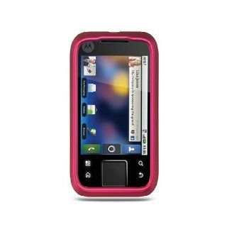Hot Pink Hard Cover Case for Motorola Flipside MB508: Cell Phones & Accessories