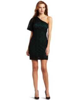 Nine West Dresses Women's Lace One Shoulder Dress at  Womens Clothing store: