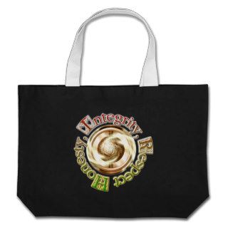 Honesty Integrity Respect Circle Ring Canvas Bags