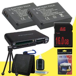 TWO LP E8 Lithium Ion Replacement Batteries + 16GB SDHC Memory Card + USB SD Memory Card Reader/Wallet + Deluxe Starter Kit for Canon EOS Rebel T2i T3i Digital SLR Camera DavisMAX Bundle : Digital Camera Accessory Kits : Camera & Photo