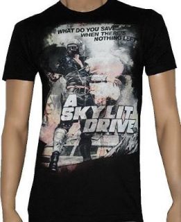 A SKYLIT DRIVE   Apocalyptic   Black T shirt: Clothing