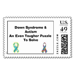 Down Syndrome, Austim Ribbon, Down Syndrome & APostage