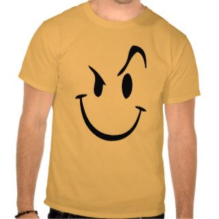 Crazy Smiley Graphic T Shirt