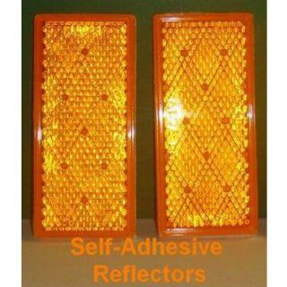 Self Adhesive Amber Color Multi Purpose Reflector Case Pack 100 : Sports Reflective Gear : Sports & Outdoors