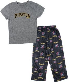 MLB Pittsburgh Pirates Toddler 2 piece Sleepwear Pants and Shirt: Novelty Pajama Sets: Clothing