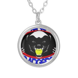 Honey Badger Softball Personalized Necklace